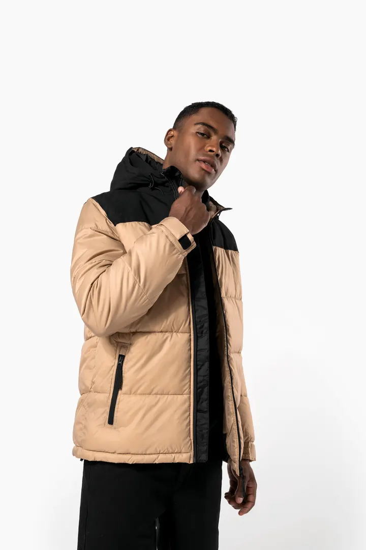 Unisex Steppparka mit Kapuze in zwei Farbtönen 7