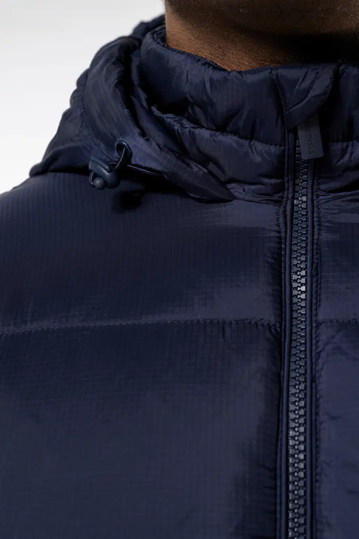 Recycelte Unisex-Ripstop-Jacke mit Kapuze 9