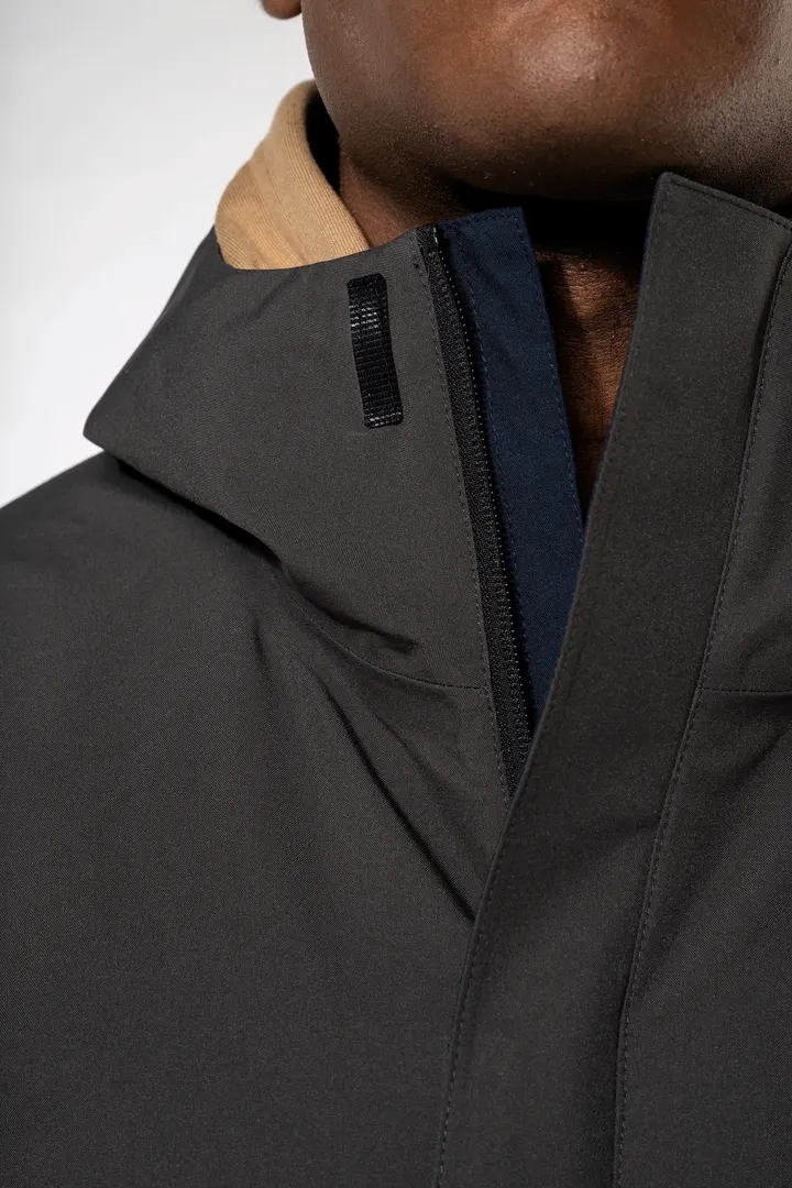 Wasserdichter 3-in-1-Unisex-Parka mit zweifarbiger Kapuze 13