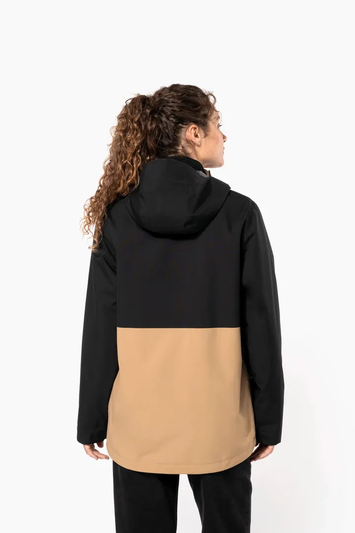 Wasserdichter 3-in-1-Unisex-Parka mit zweifarbiger Kapuze 22