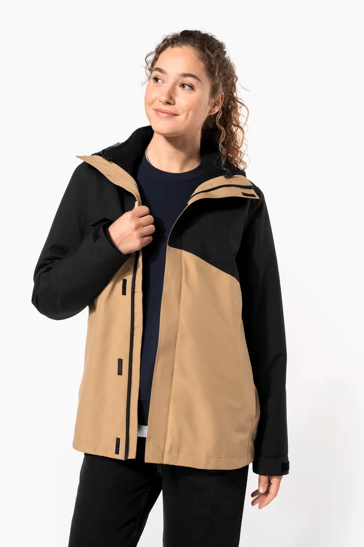 Wasserdichter 3-in-1-Unisex-Parka mit zweifarbiger Kapuze 6