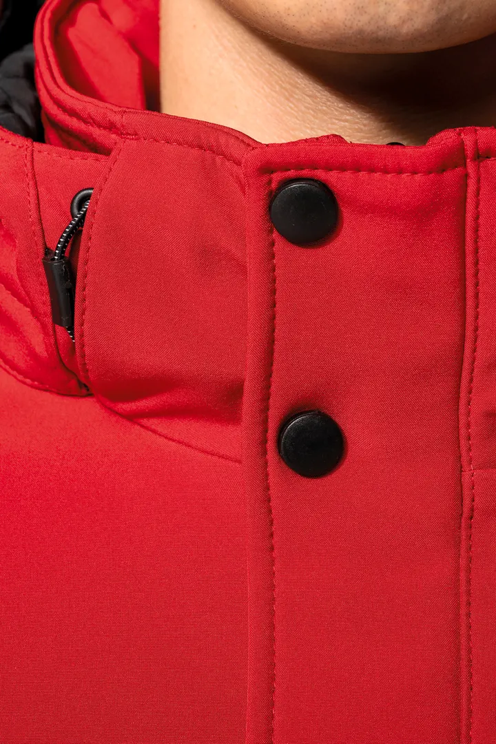 Herrenparka Softshell wattiert mit Kapuze 14