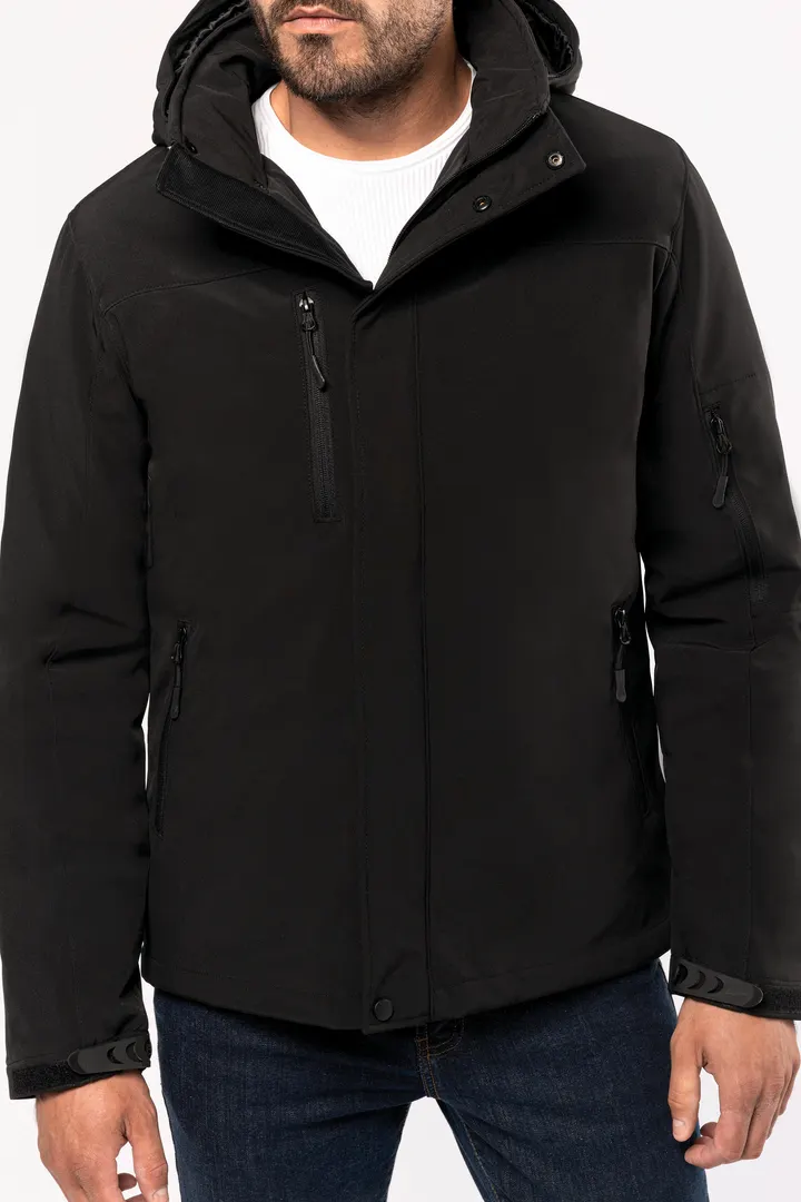 Herrenparka Softshell wattiert mit Kapuze 26
