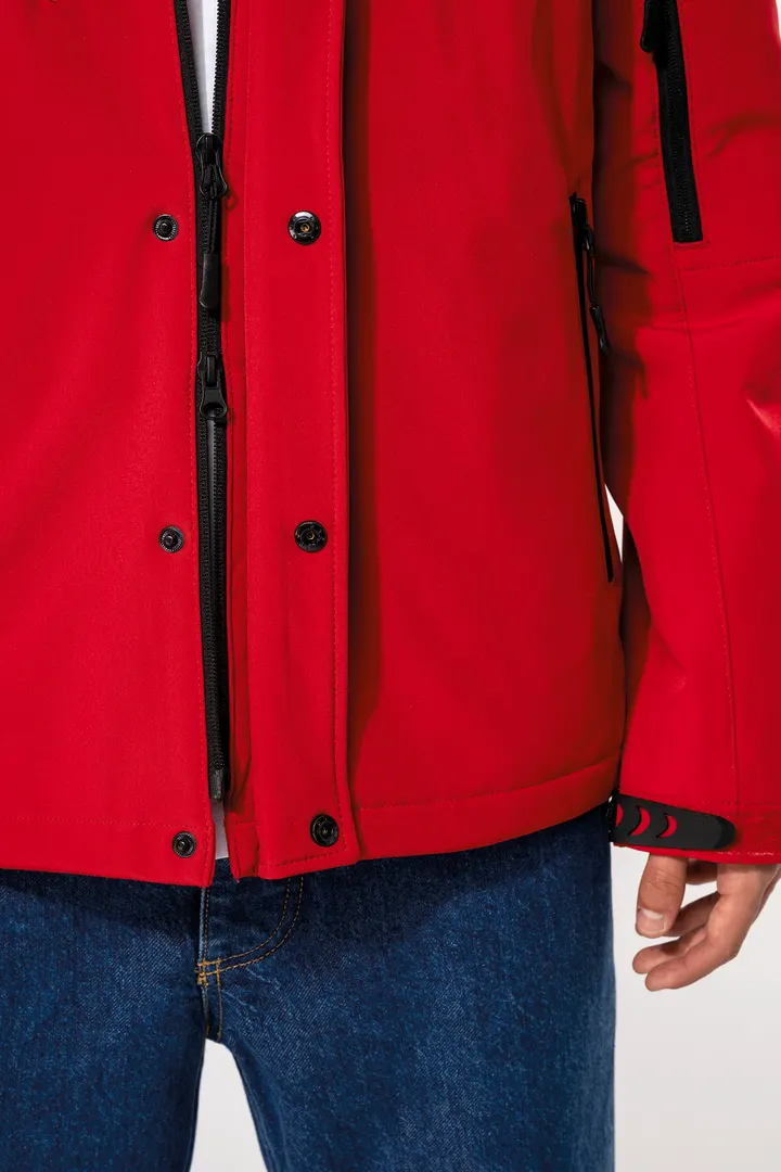 Herrenparka Softshell wattiert mit Kapuze 21