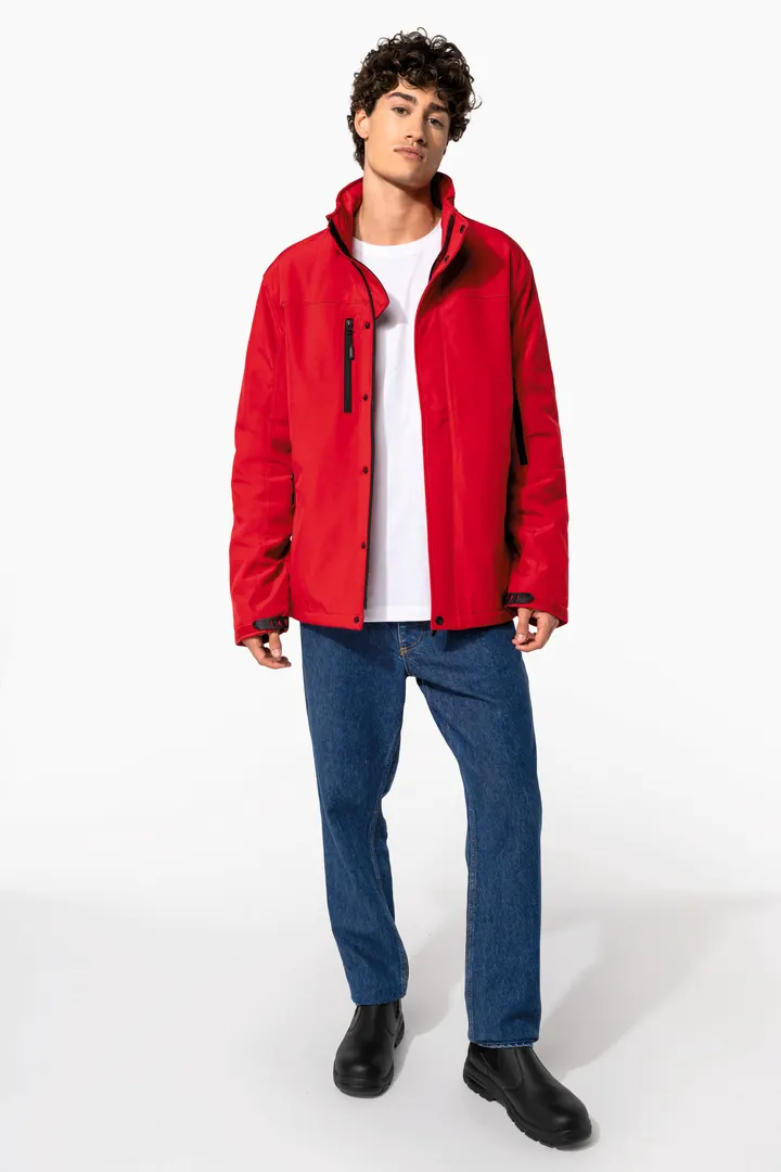 Herrenparka Softshell wattiert mit Kapuze 22