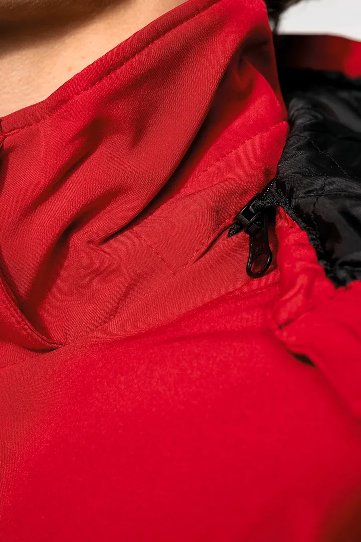 Herrenparka Softshell wattiert mit Kapuze 23