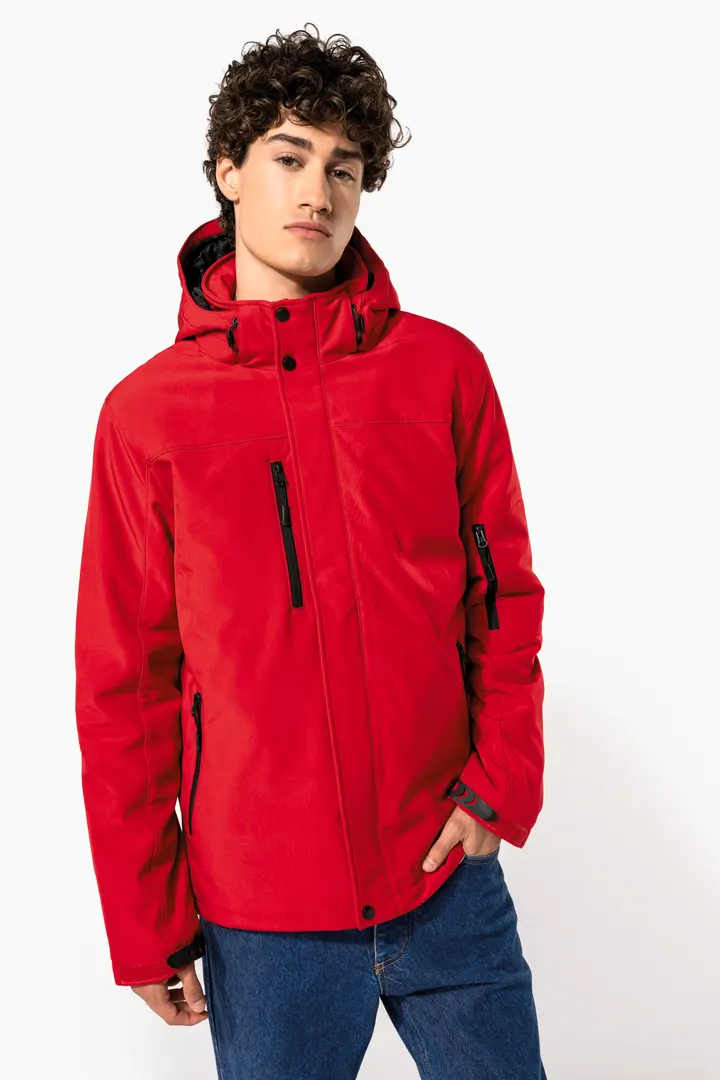Herrenparka Softshell wattiert mit Kapuze 3