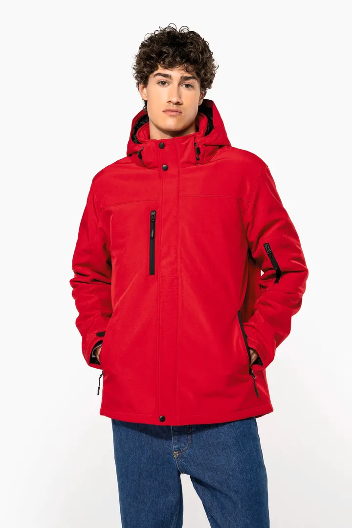 Herrenparka Softshell wattiert mit Kapuze 6