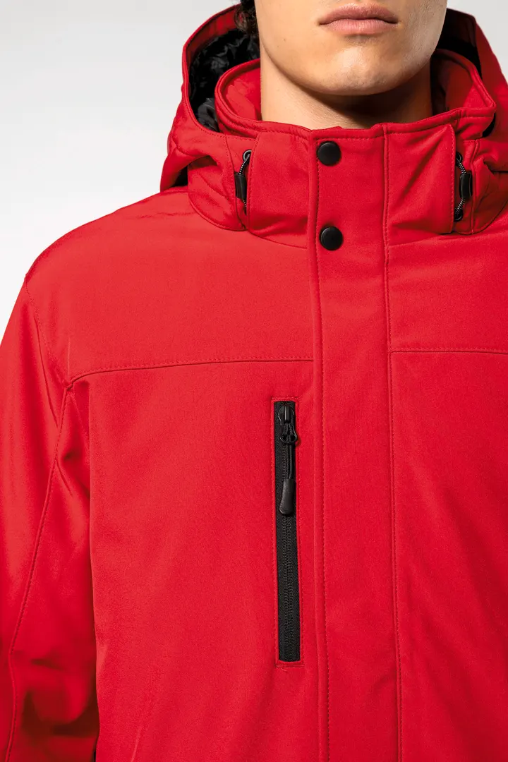 Herrenparka Softshell wattiert mit Kapuze 8