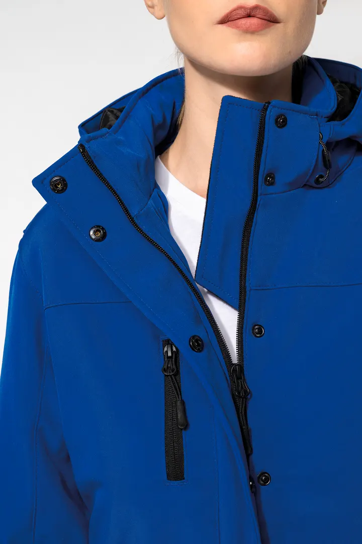 Damenparka Softshell wattiert mit Kapuze 11