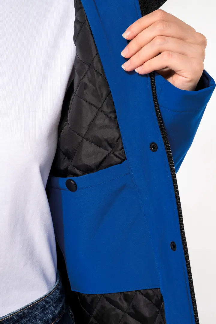 Damenparka Softshell wattiert mit Kapuze 14