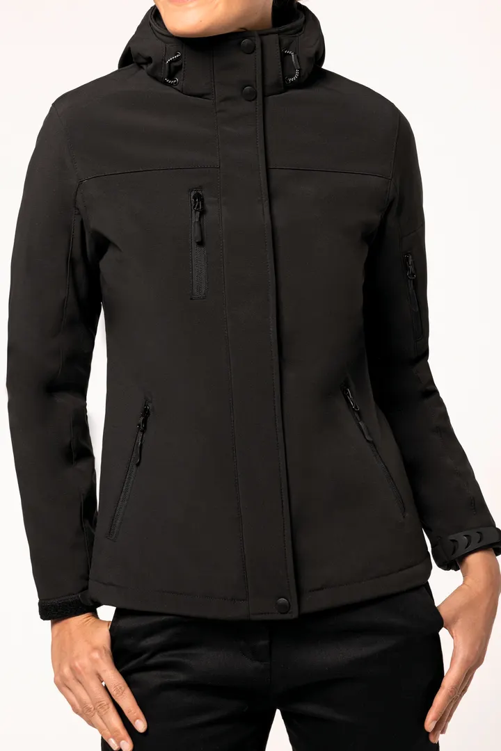 Damenparka Softshell wattiert mit Kapuze 20