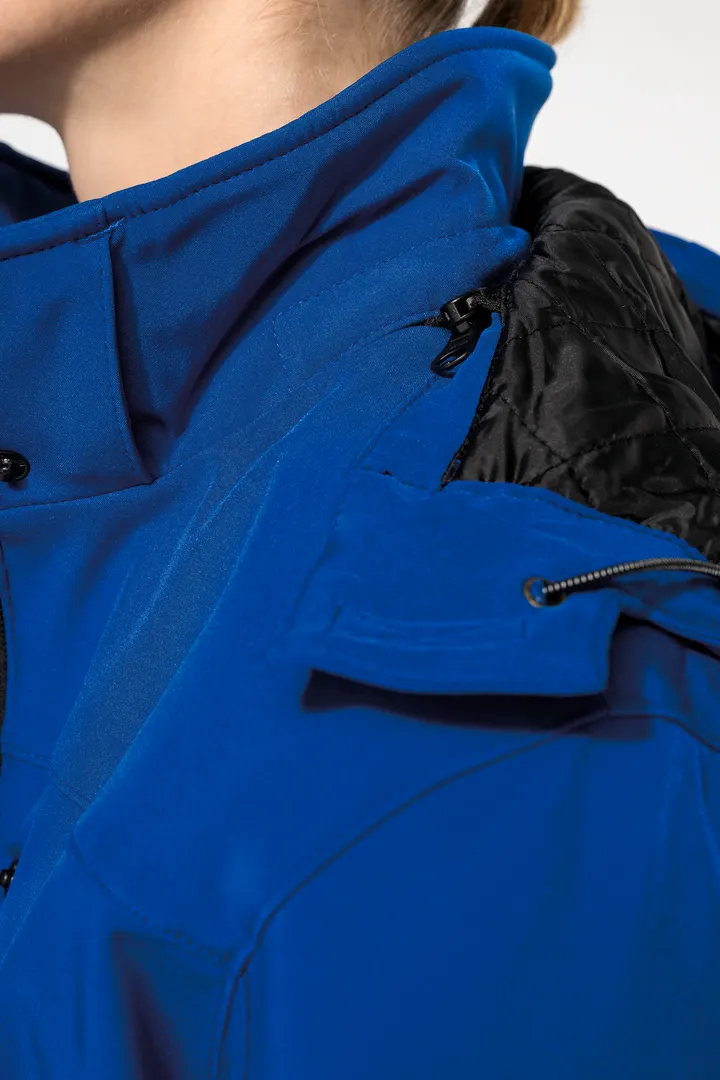 Damenparka Softshell wattiert mit Kapuze 17
