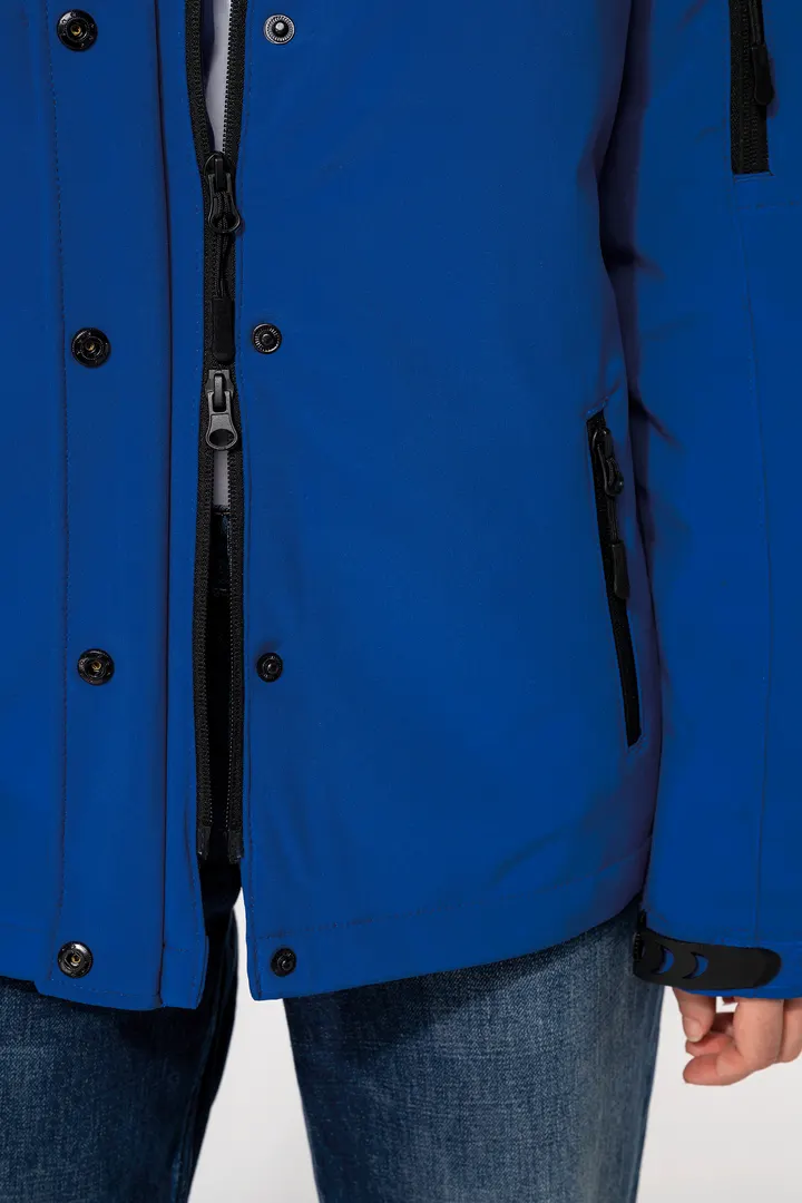 Damenparka Softshell wattiert mit Kapuze 18
