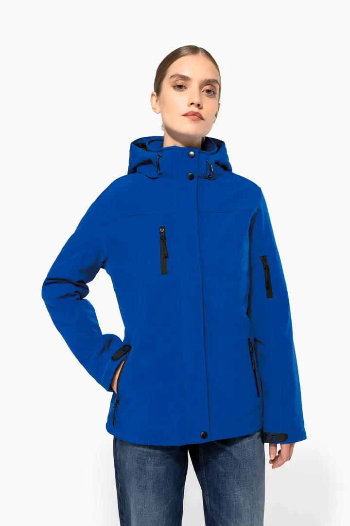 Damenparka Softshell wattiert mit Kapuze 2