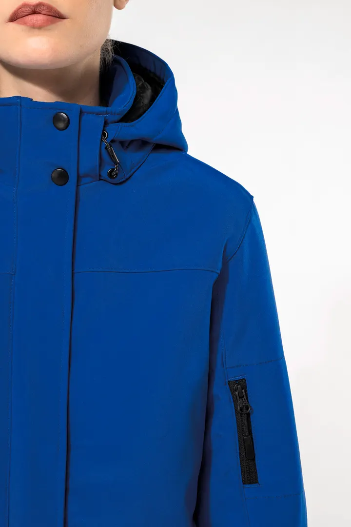 Damenparka Softshell wattiert mit Kapuze 8