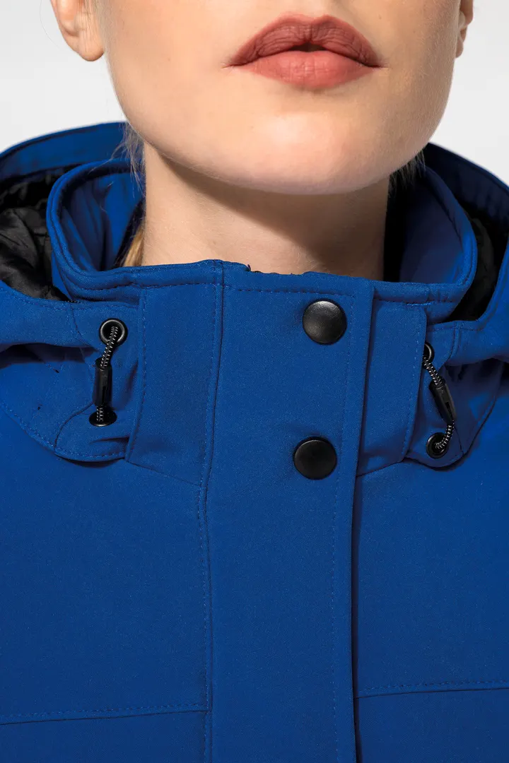 Damenparka Softshell wattiert mit Kapuze 9