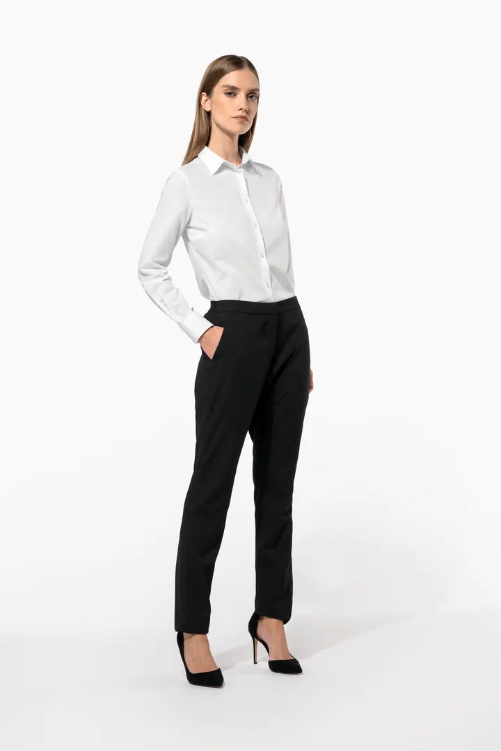 Chemise popeline polycoton sans poche entretien facile femme 26
