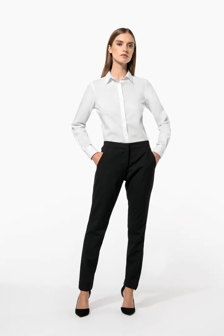 Chemise popeline polycoton sans poche entretien facile femme 27
