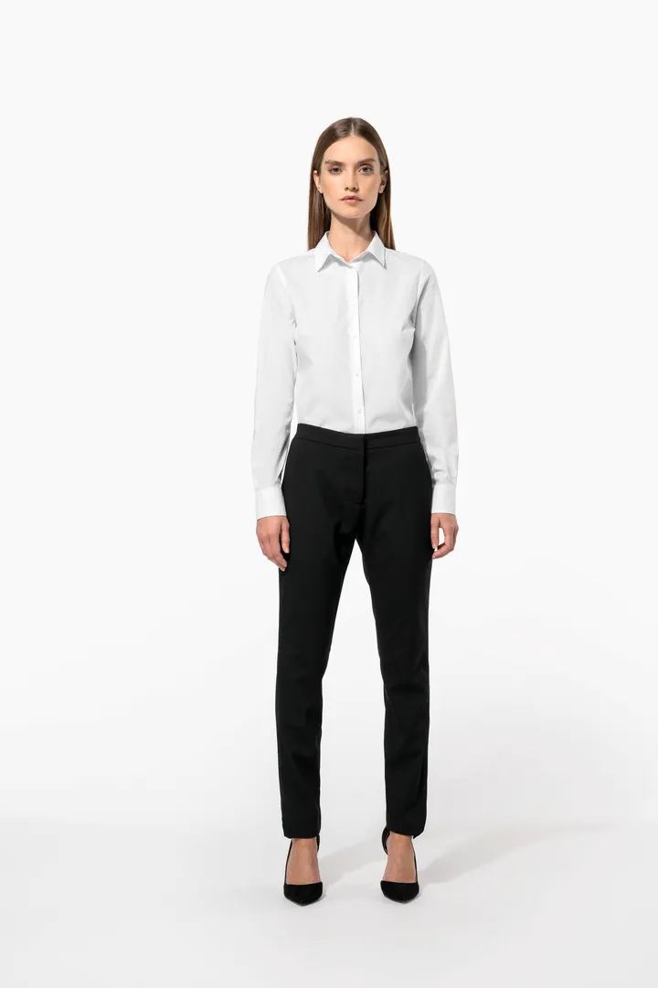 Chemise popeline polycoton sans poche entretien facile femme 25