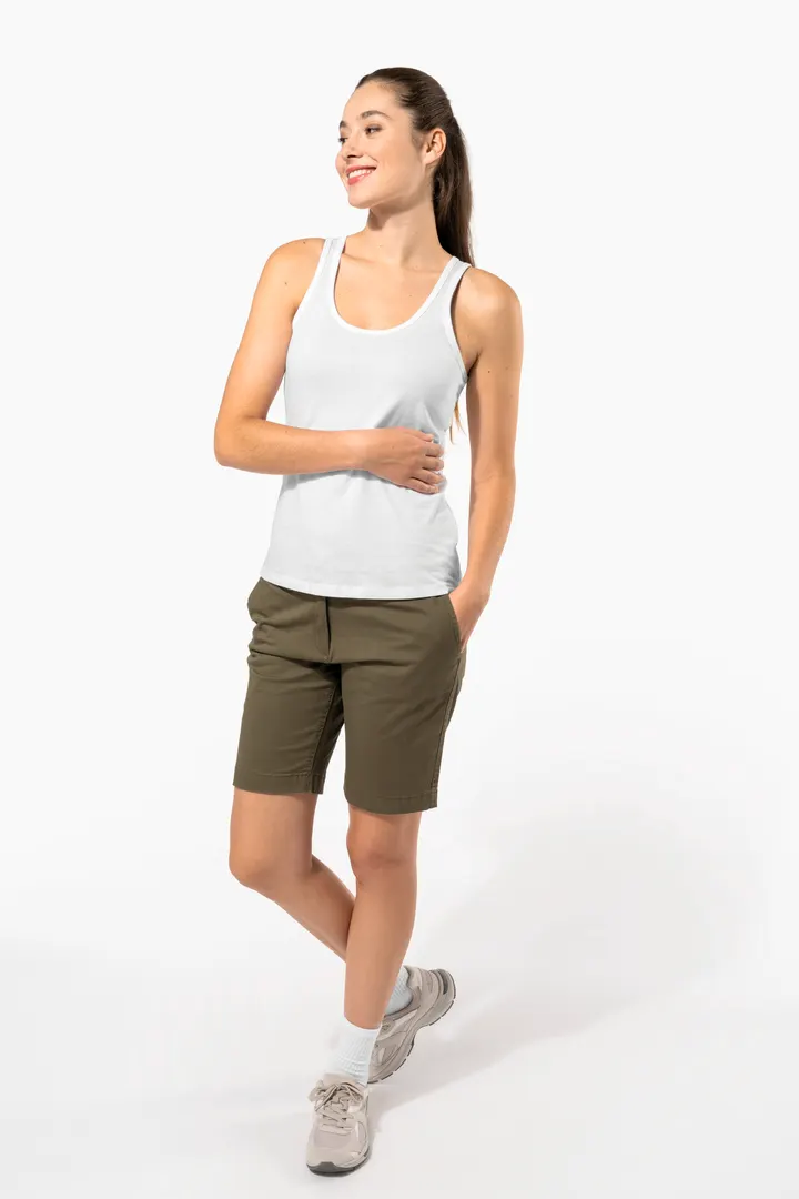 Bermuda chino femme 2