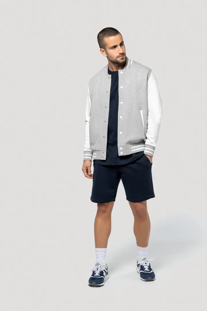 Umweltfreundliche Bermuda-Shorts für Herren aus ungebürstetem Molton 1