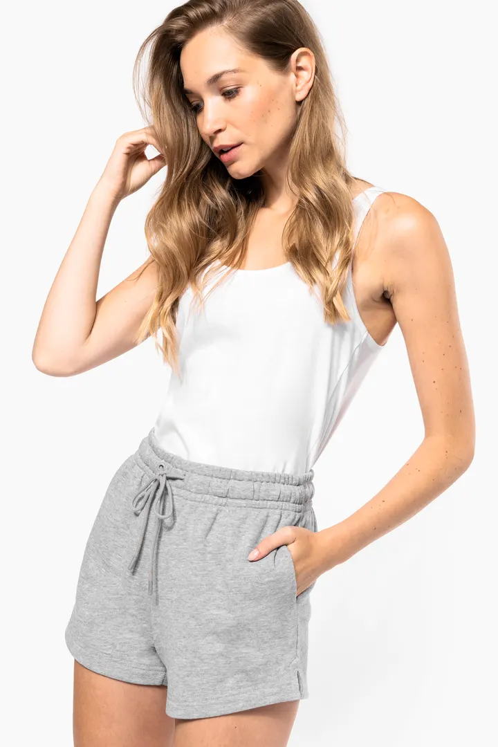 Umweltfreundliche Shorts aus gebürstetem Molton für Damen 3