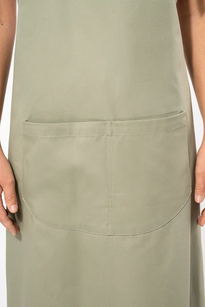 Bio-Baumwolle Schürze mit Tasche 11