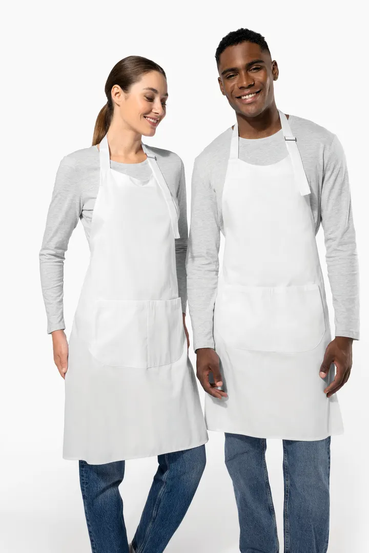 Bei hohen Temperaturen waschbare Schürze aus Baumwollpolyester 15