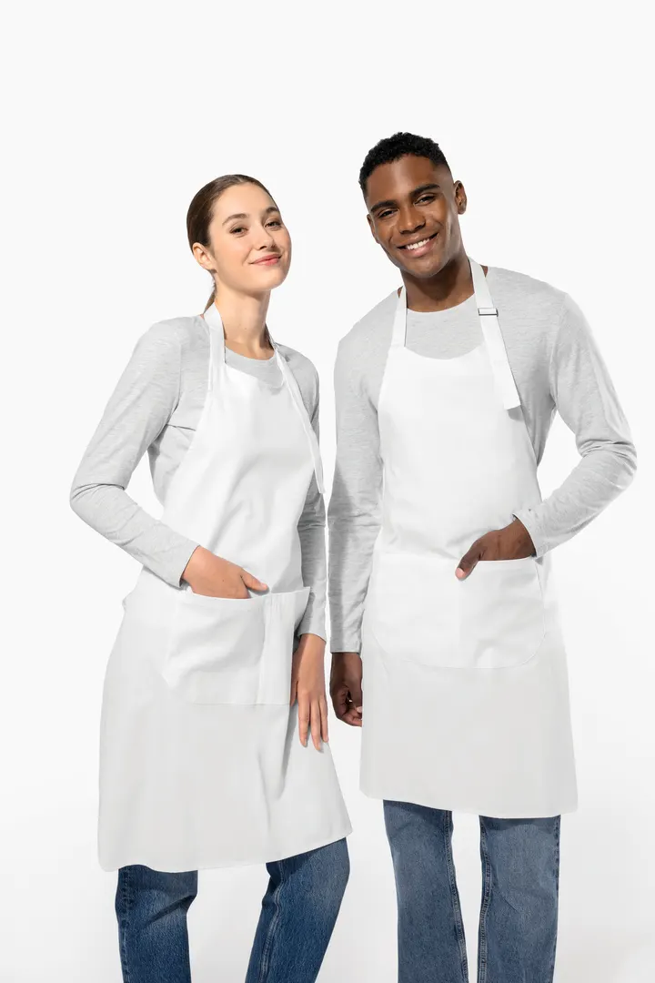Bei hohen Temperaturen waschbare Schürze aus Baumwollpolyester 16