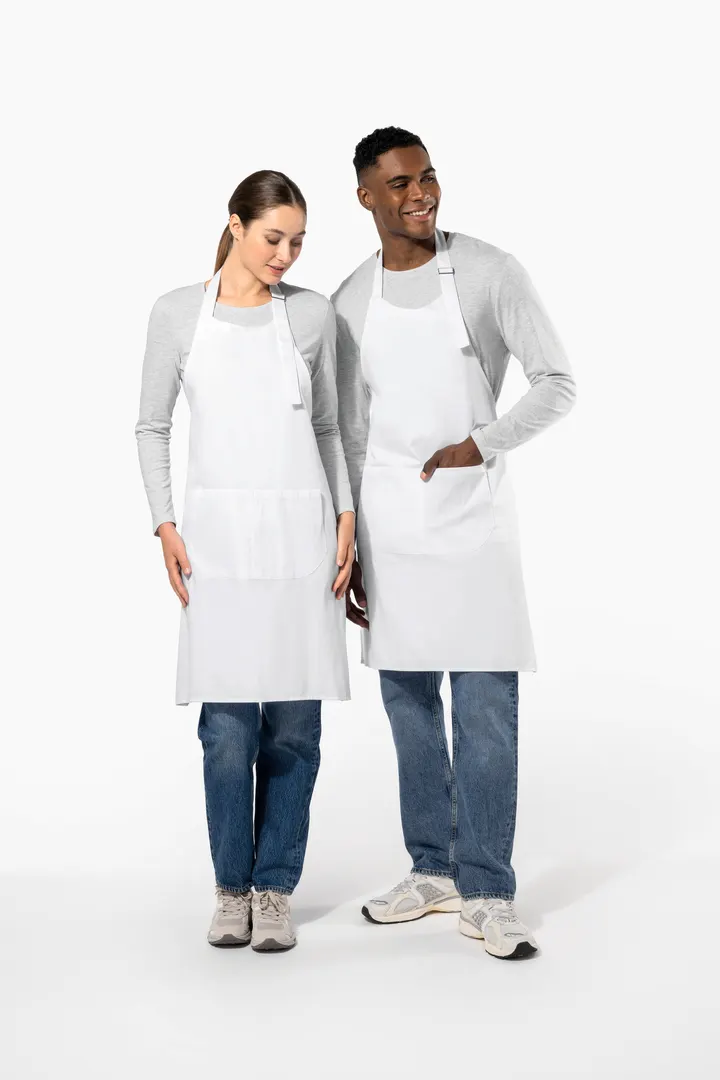 Bei hohen Temperaturen waschbare Schürze aus Baumwollpolyester 14