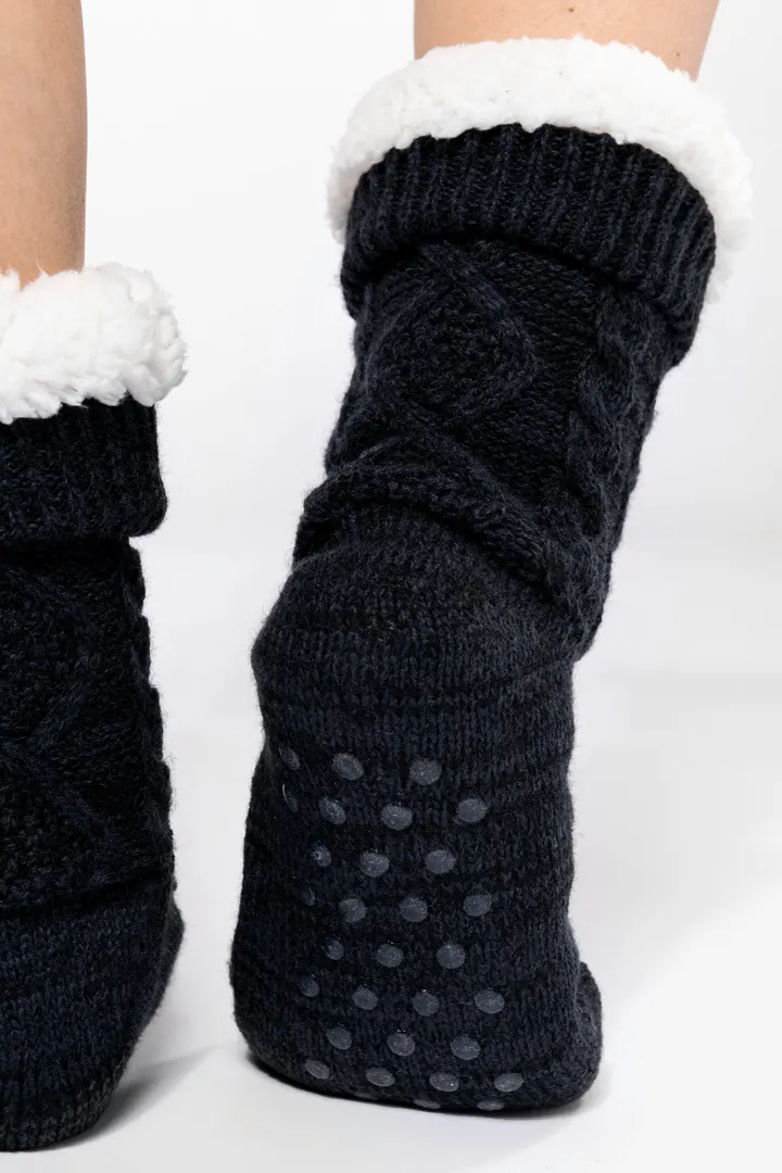 Lounge-Socke mit Sherpafutter 10
