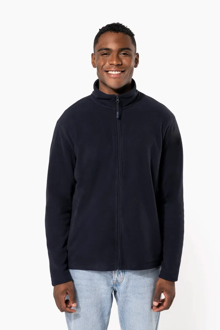 Mikrofleece-Jacke durchgehender Reißverschluss 18