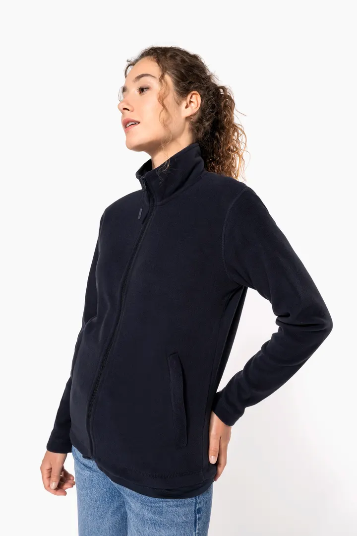 Mikrofleece-Jacke durchgehender Reißverschluss 5