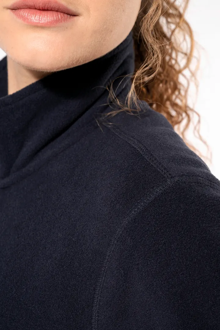 Mikrofleece-Jacke durchgehender Reißverschluss 10
