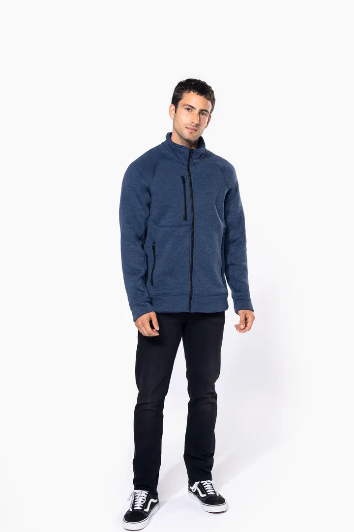 Veste zippée chinée homme 7
