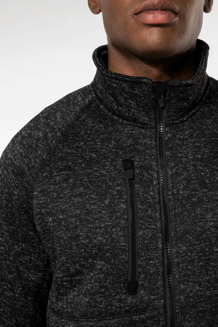 Veste zippée chinée homme 3