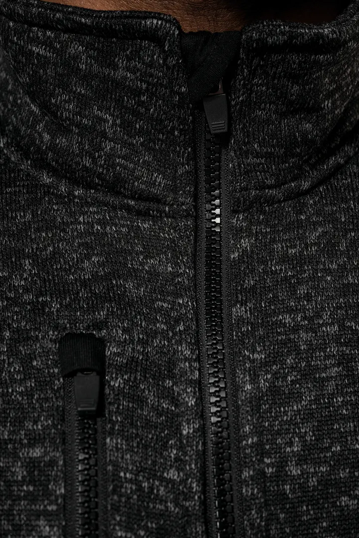 Veste zippée chinée homme 5