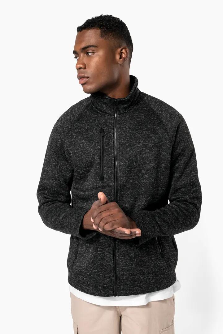 Veste zippée chinée homme 8