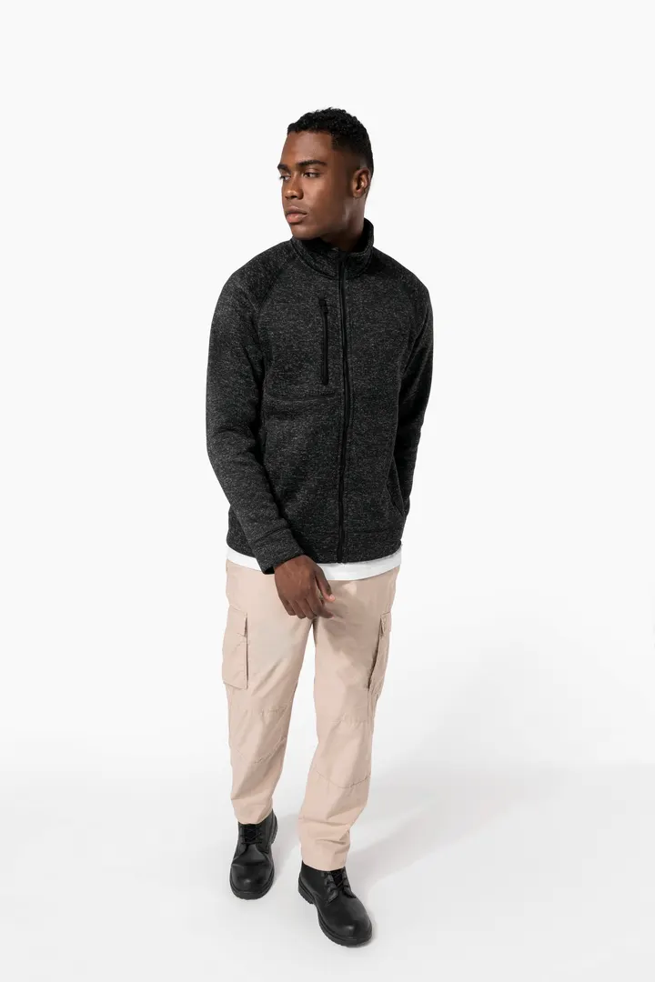 Veste zippée chinée homme 10