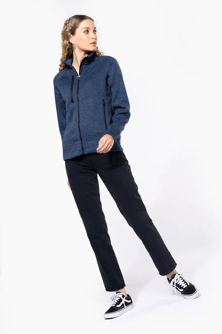 Veste zippée chinée femme 8
