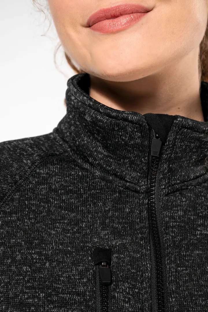 Veste zippée chinée femme 5