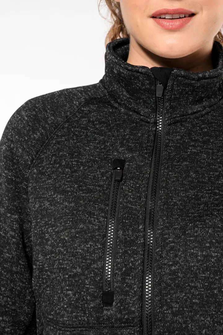 Veste zippée chinée femme 6