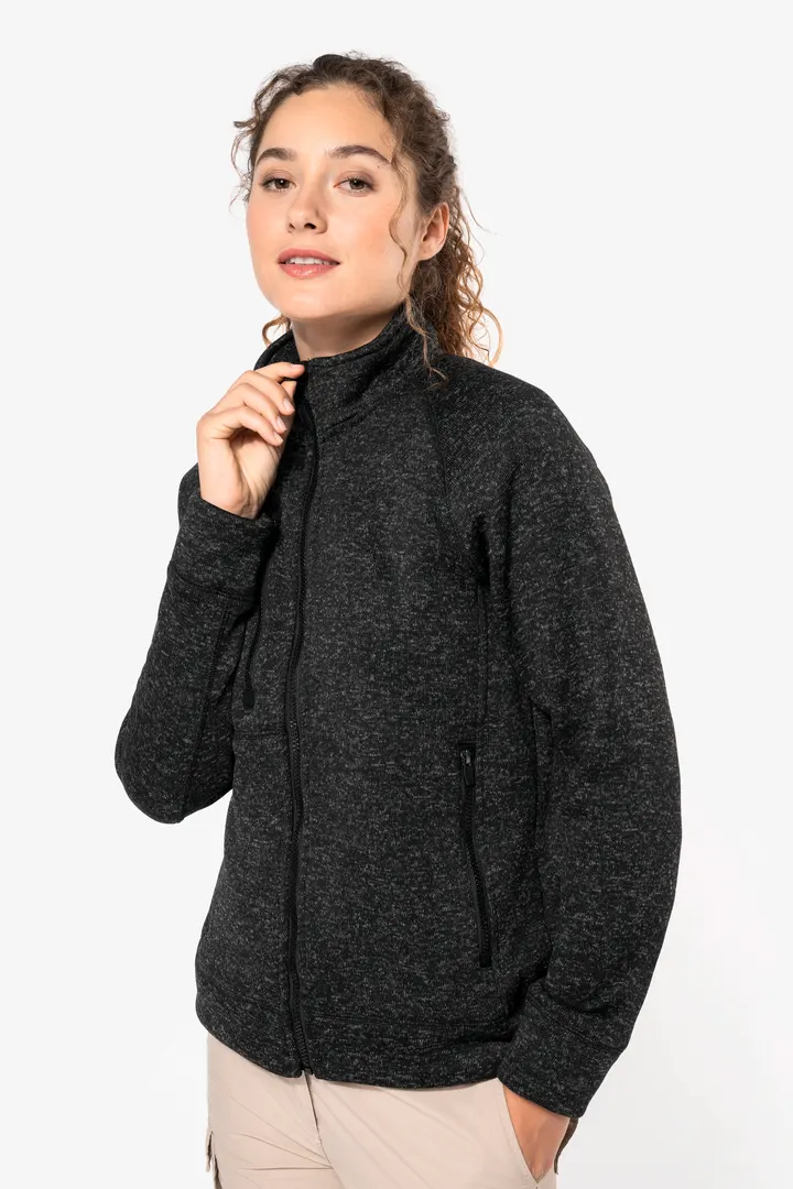 Veste zippée chinée femme 7