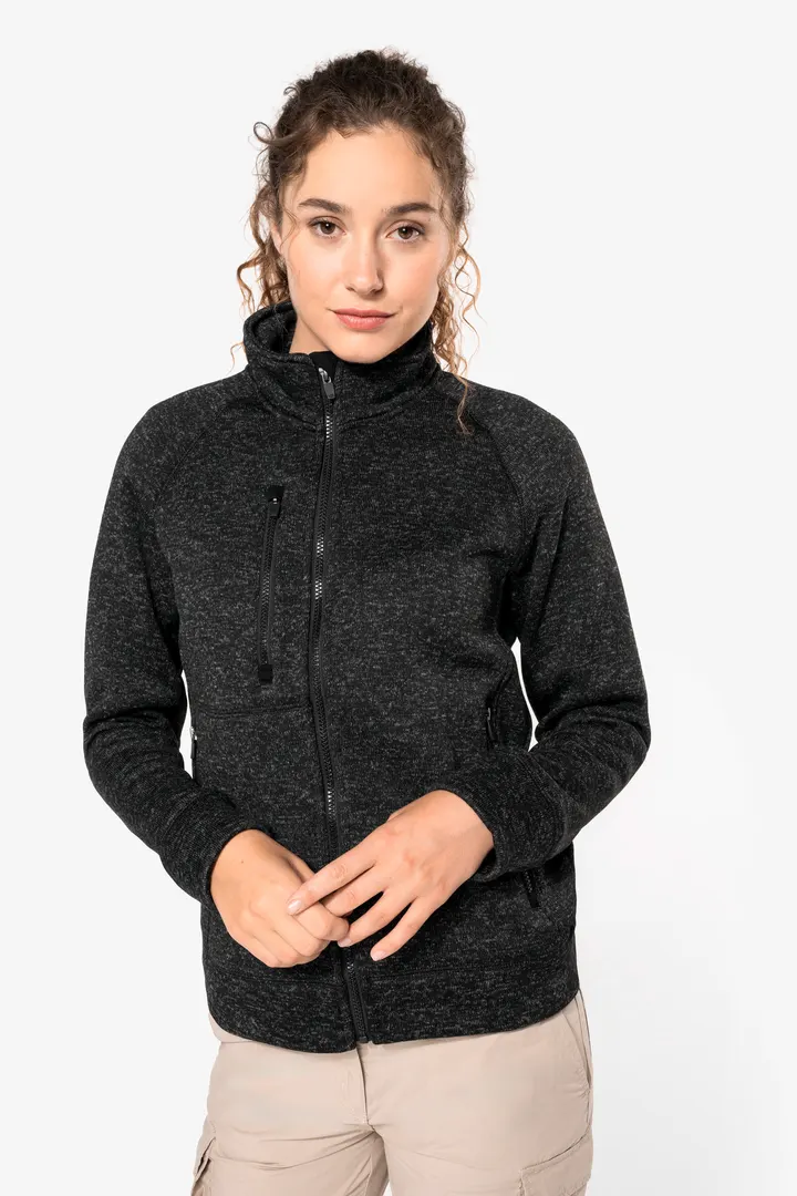 Veste zippée chinée femme 10