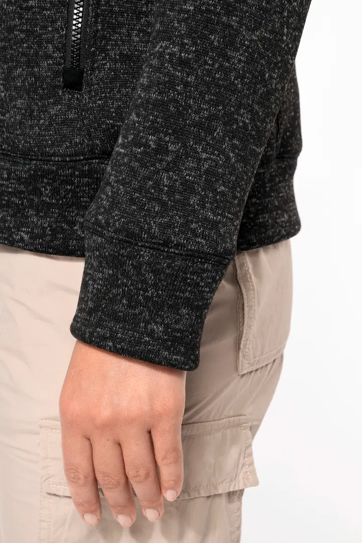Veste zippée chinée femme 1
