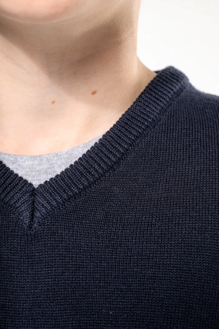 Pull col V enfant 11