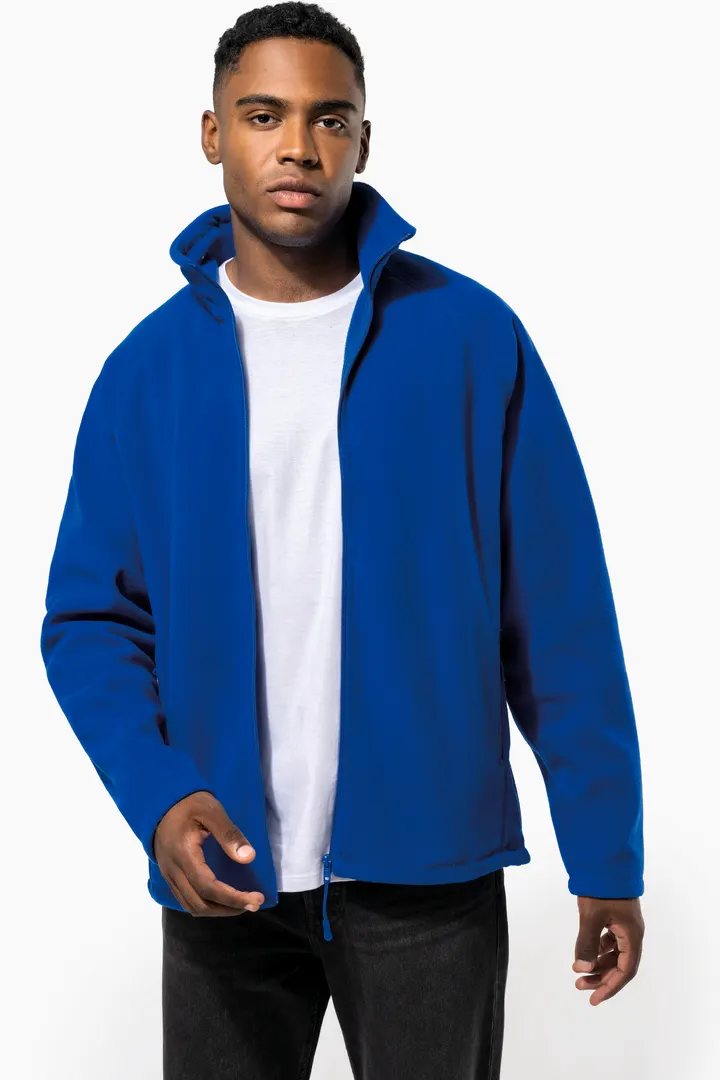 Mikrofleece-Jacke mit Reißverschluss Raglanärmel für Herren 3