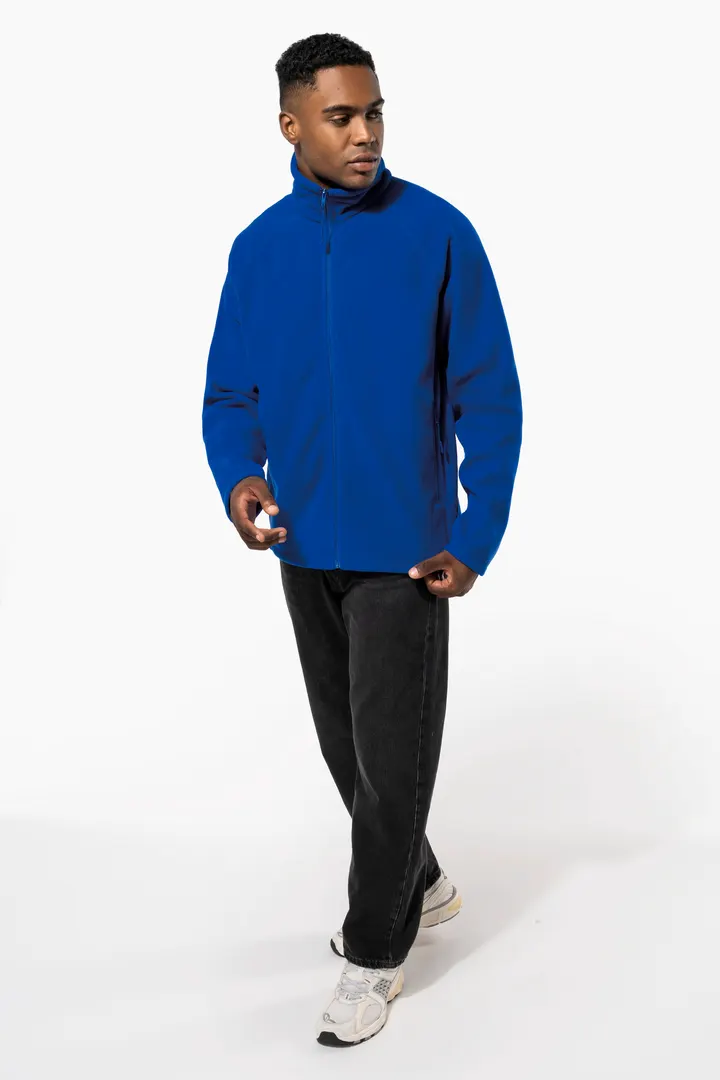 Mikrofleece-Jacke mit Reißverschluss Raglanärmel für Herren 4
