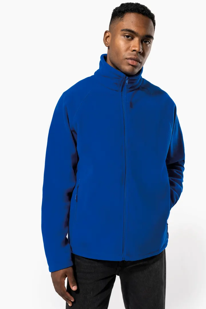 Mikrofleece-Jacke mit Reißverschluss Raglanärmel für Herren 5